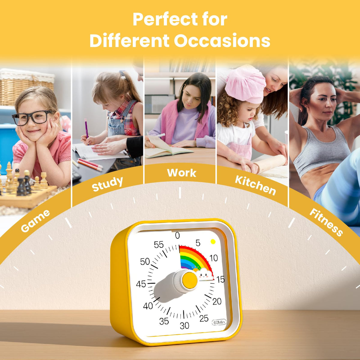 InfPokid timer features a compact, portable design for on-the-go use.