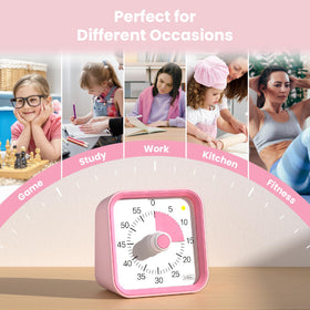 InfPokid visual timer portable design, easy to place on any surface.
