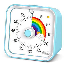 InfPokid Visual Timer with rainbow disk helps kids track time visually at home.