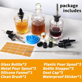 INFTYLE leak-proof lid on embossed bottle keeps syrups fresh.