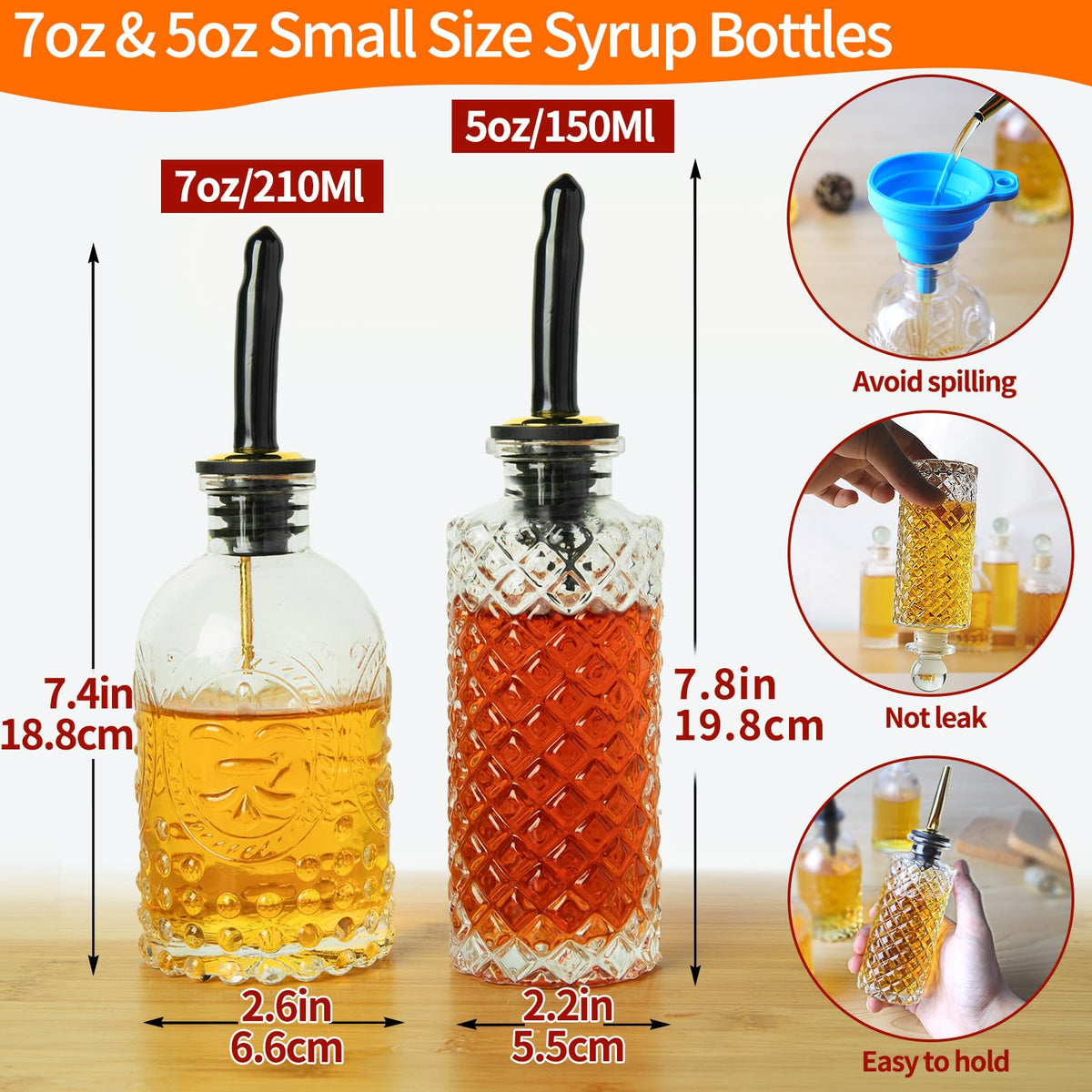 INFTYLE silicone funnel simplifies pouring and reduces spills.