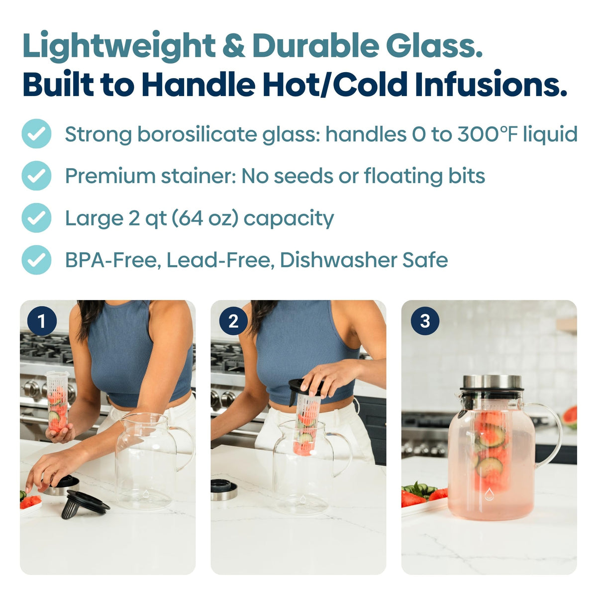 Detachable infuser cage for easy refills without removing the whole unit