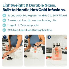 Detachable infuser cage for easy refills without removing the whole unit