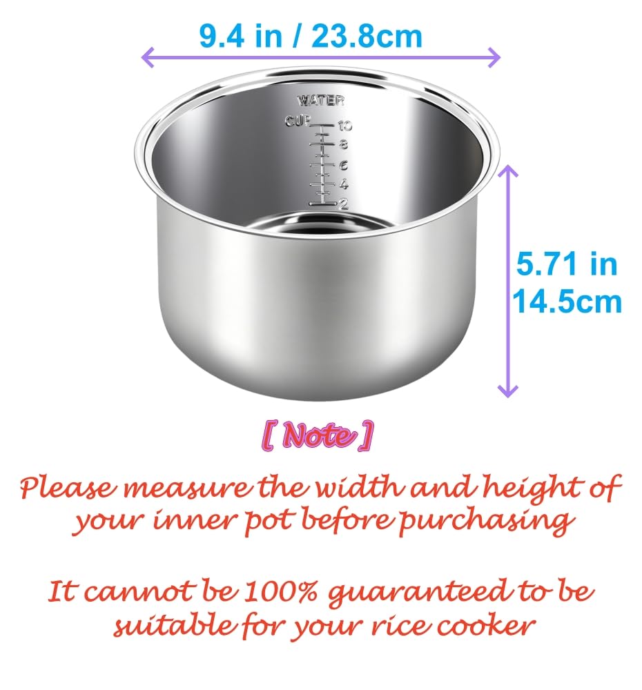 Ingpro inner pot measurement marks guide precise water levels