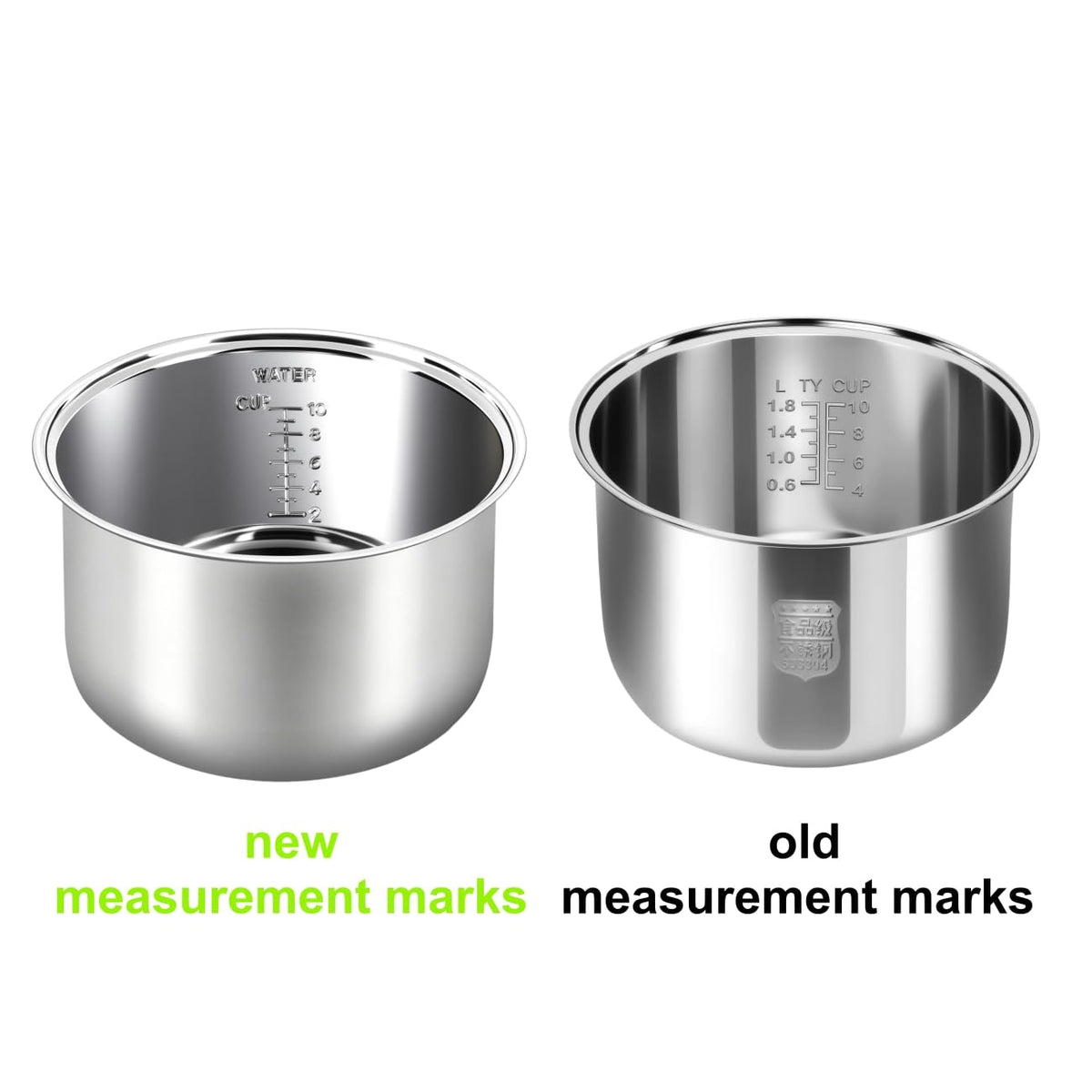Ingpro stainless steel inner pot with no coating for pure cooking
