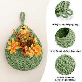 INJORAN teardrop opening basket highlighting large capacity for easy reach.