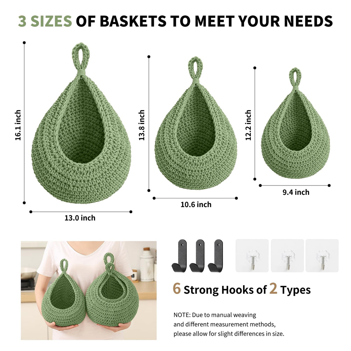 INJORAN close-up of woven cotton rope material and durable texture.