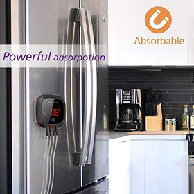 Inkbird IBT-4XS oven probe in use to monitor ambient oven temperature.