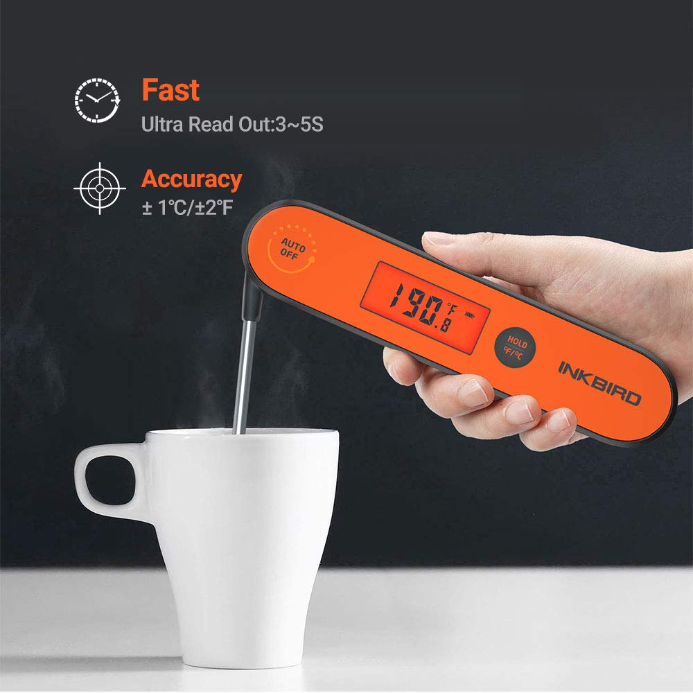 Inkbird IHT-1P backlit display showing temperature reading