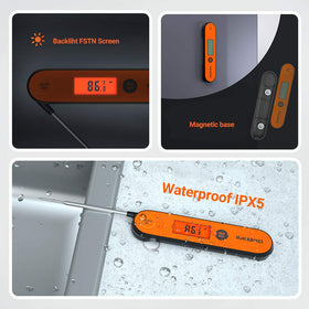 Inkbird IHT-1P magnet attached to oven for easy access