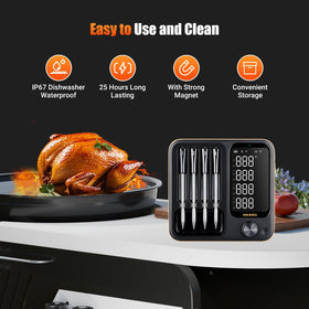 Inkbird INT-14-BW base features a magnetic back for easy placement on metal surfaces