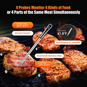 Inkbird INT-14-BW supports WiFi, Bluetooth and offline mode for flexible cooking control