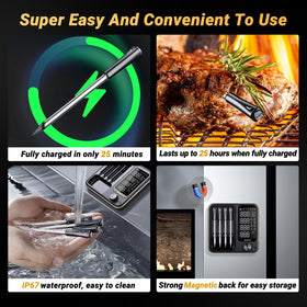 Inkbird IP67 waterproof design withstands kitchen splashes and dishwasher cleaning