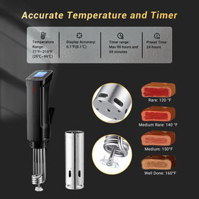 Inkbird ISV-100W precision temperature to ±0.1°C for accuracy.
