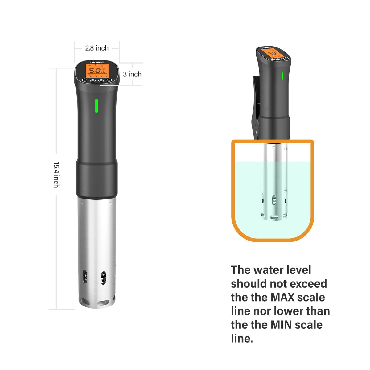 Inkbird ISV-200W app recipes offer guided cooking ideas.