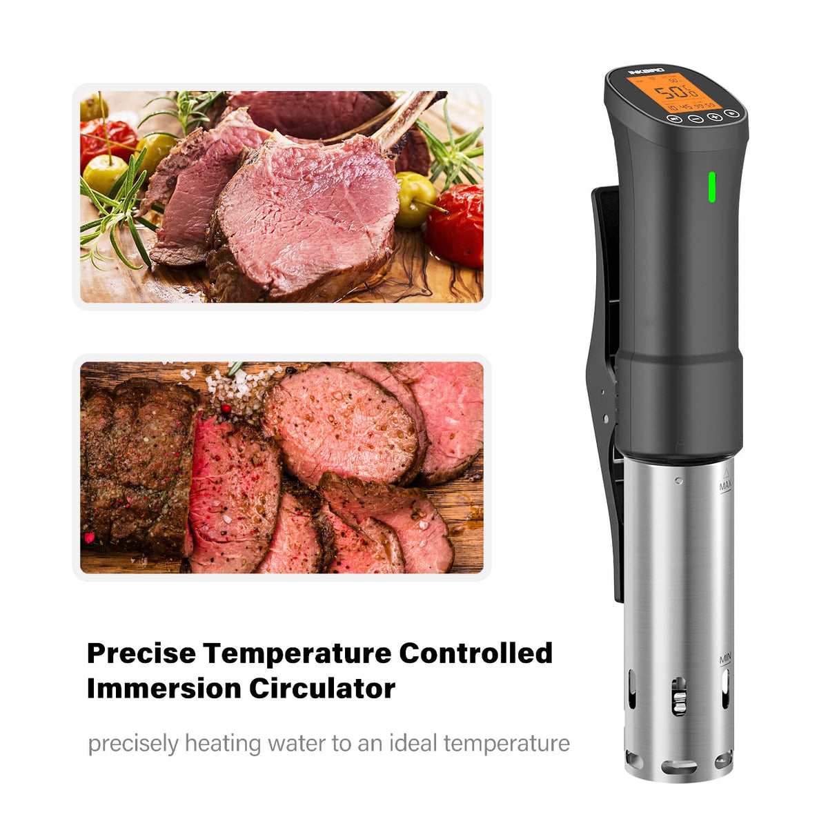 Inkbird ISV-200W stainless steel assembly for durable performance.