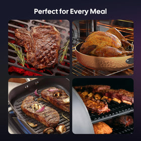 InkGrill in-use on grill with alerts and app support