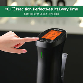 InkSous precision temperature control display with real-time settings.