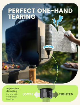 INMAKER damping-adjustment knob enables smooth, controlled towel tearing