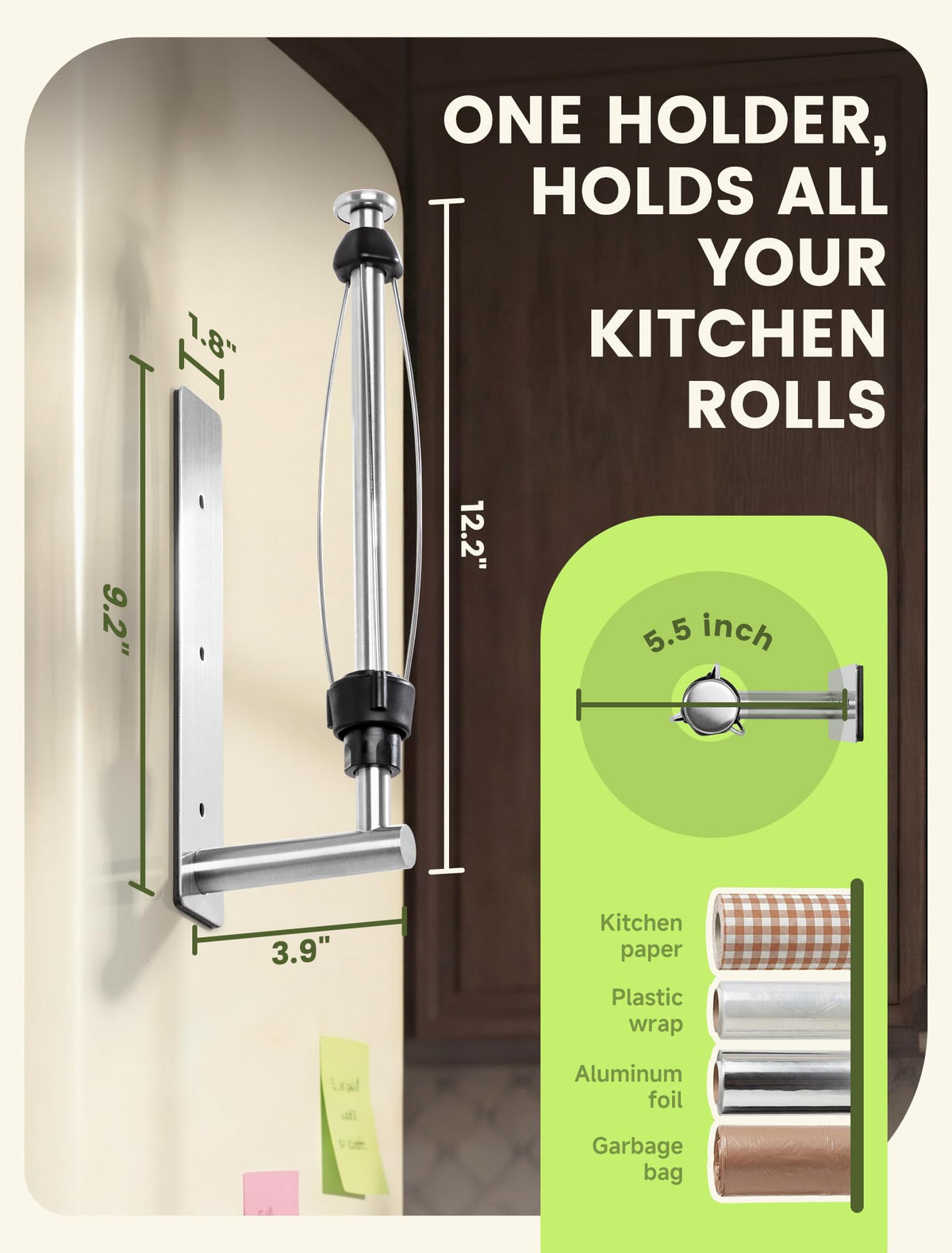 INMAKER screw-mount option fixes the holder for durable use