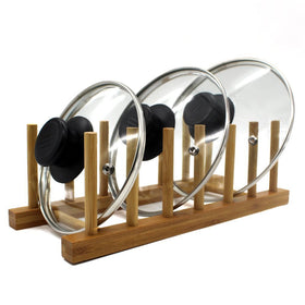 INNERNEED bamboo dish rack easy to wipe clean and air dry after use