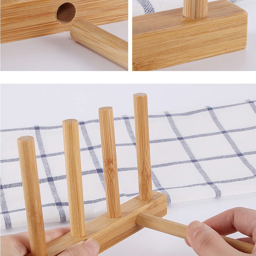 INNERNEED bamboo kitchen organization helps declutter countertops and cabinets.