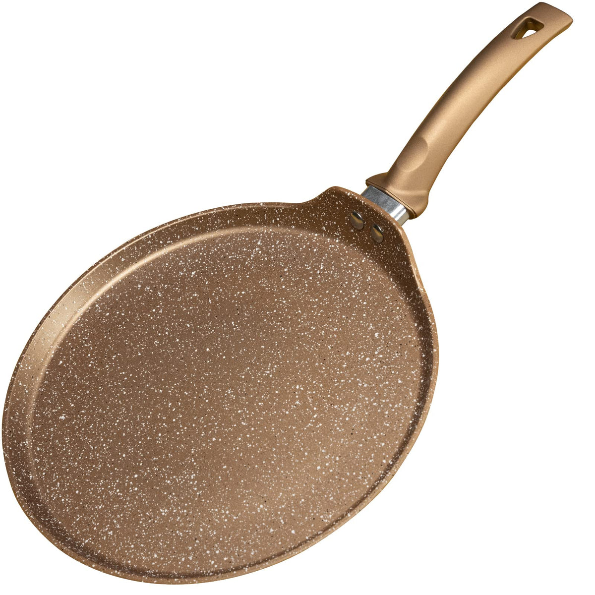 Innerwell 11-inch crepe pan with granite coating for easy nonstick cooking.