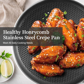 Easy to clean Innerwell crepe pan, dishwasher-safe for quick cleanup.
