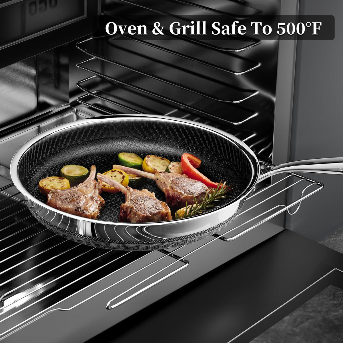 Easy cleanup after cooking with a wipe friendly surface