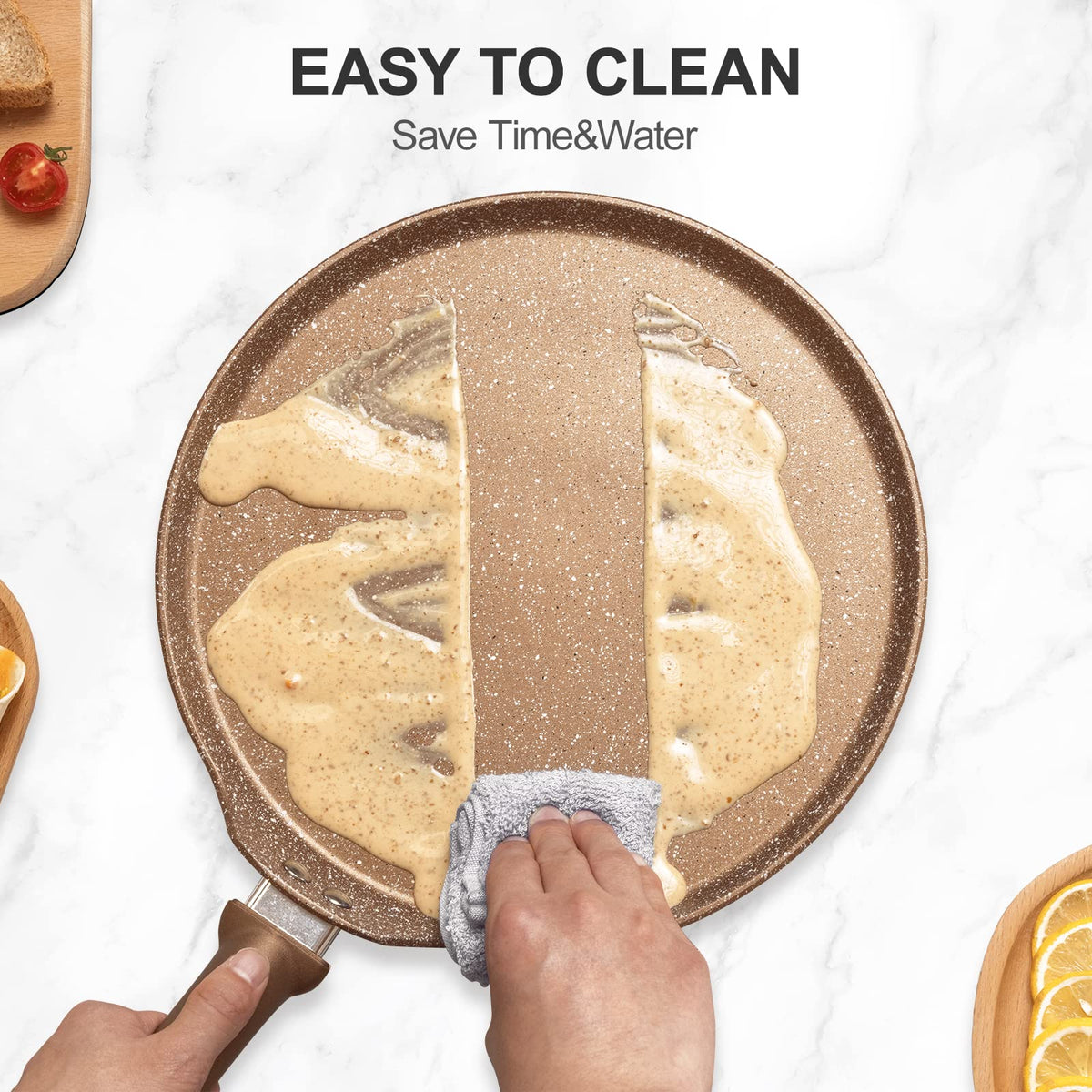 Innerwell flat base 0-degree design ensures even batter distribution.
