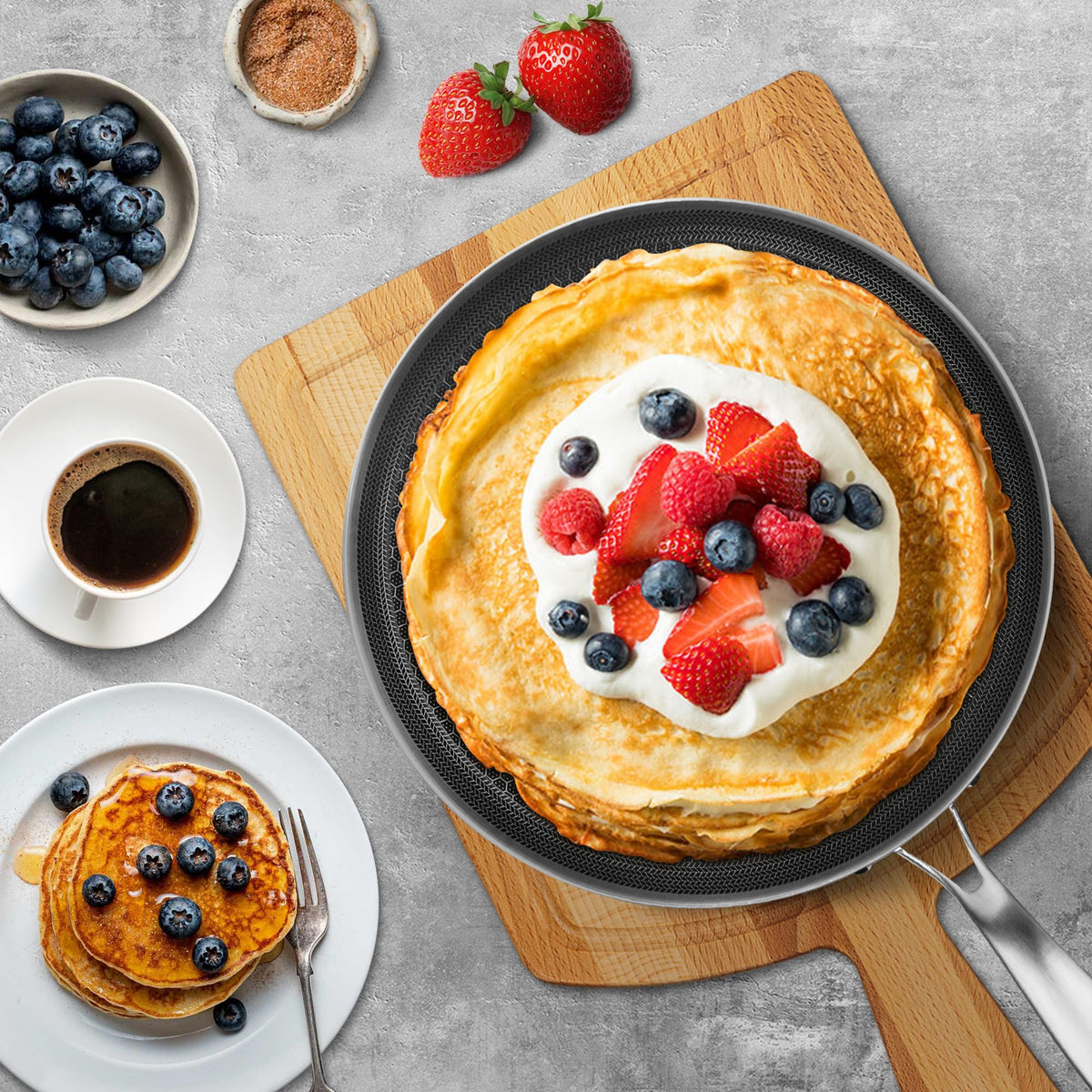 Innerwell pancake and tortilla pan ready for versatile meals