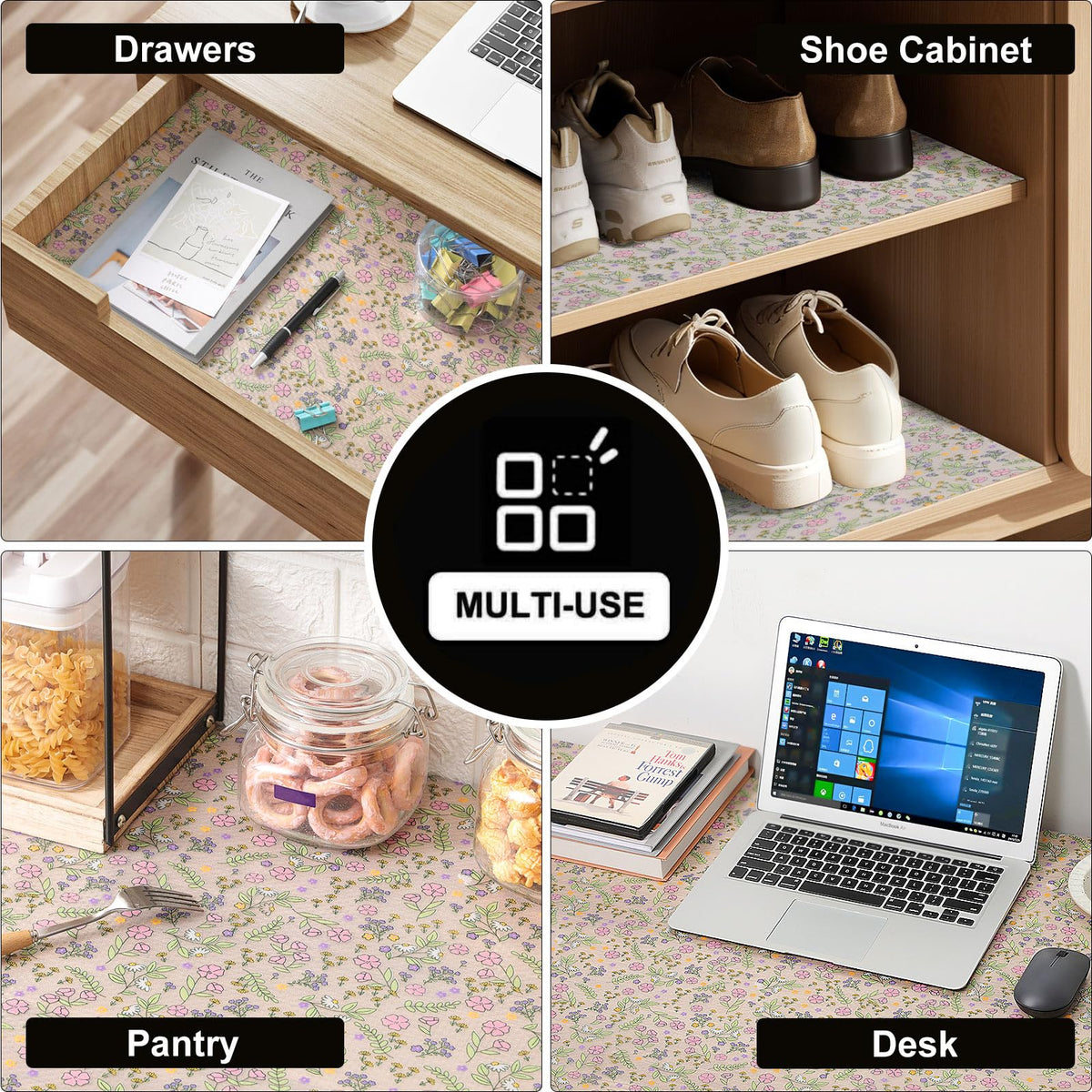 INNOLITES kitchen liner combines style and protection for shelves and fridges.