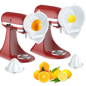 InnoMoon large citrus reamer extracts juice from oranges with minimal pulp.
