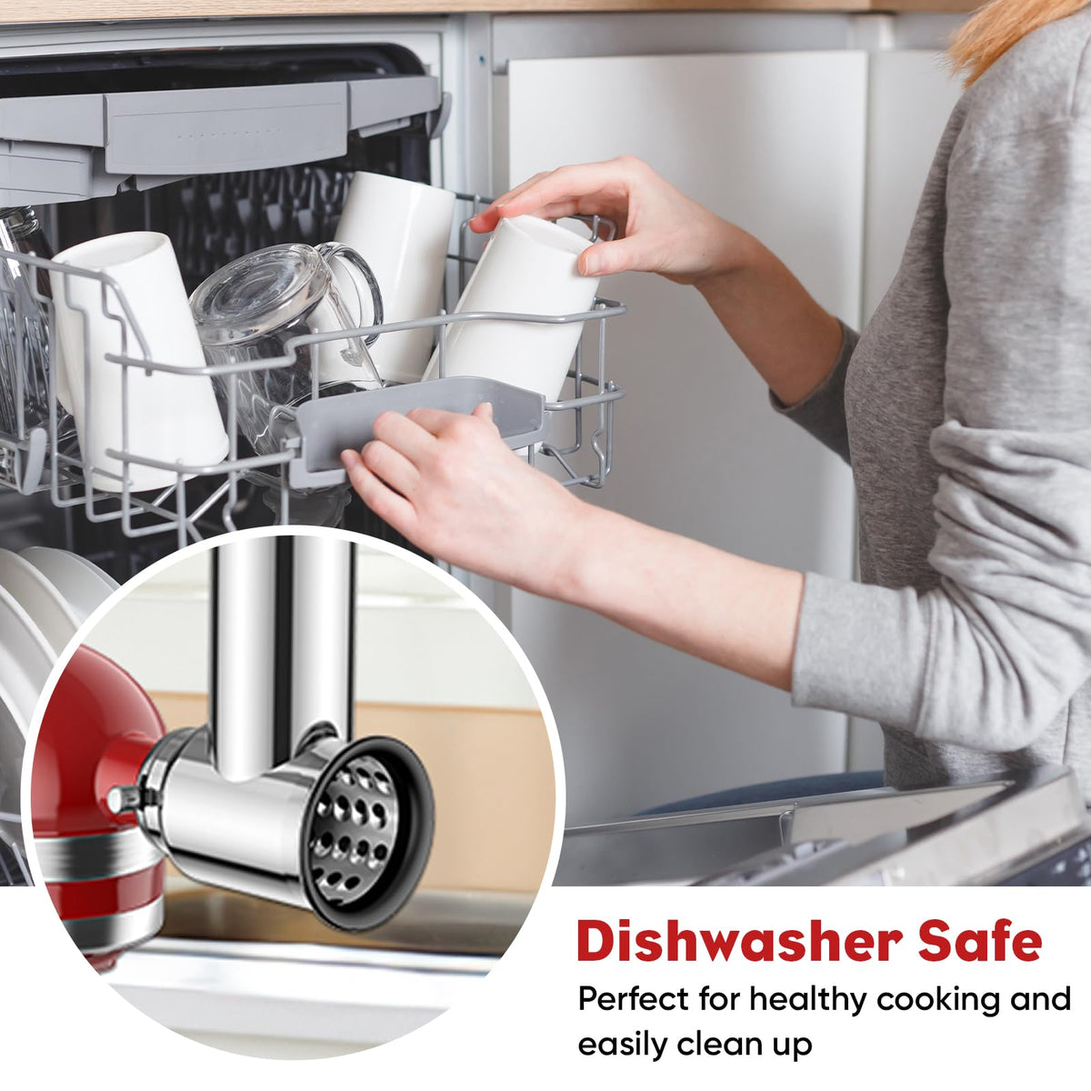 InnoMoon KitchenAid compatible cheese grater attachment expands mixer capabilities