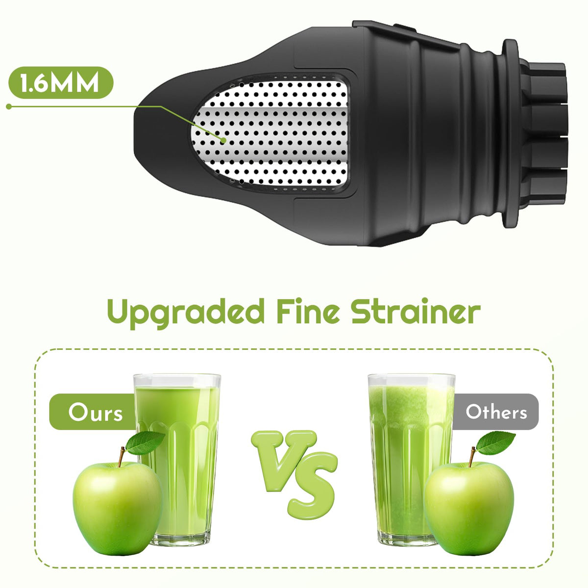 InnoMoon 99% juice yield helps capture more vitamins and flavors from produce.
