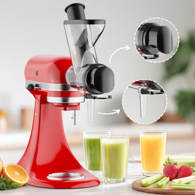 InnoMoon juicer attachment inlet upgrade improves juice yield and ease of use.