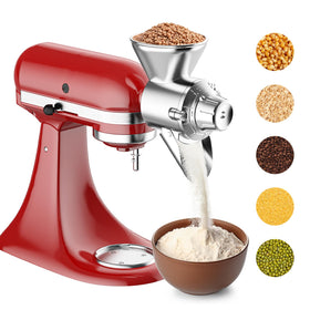 InnoMoon metal grain mill attachment assembly for KitchenAid, durable grinding
