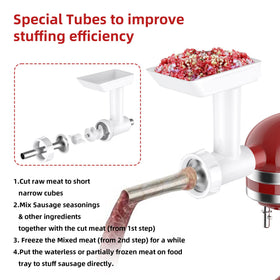 InnoMoon retainer ring fits FGA for smooth ground-meat stuffing