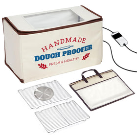 InnovifyHub extra-large dough proofing box front view showing spacious interior for multiple bowls