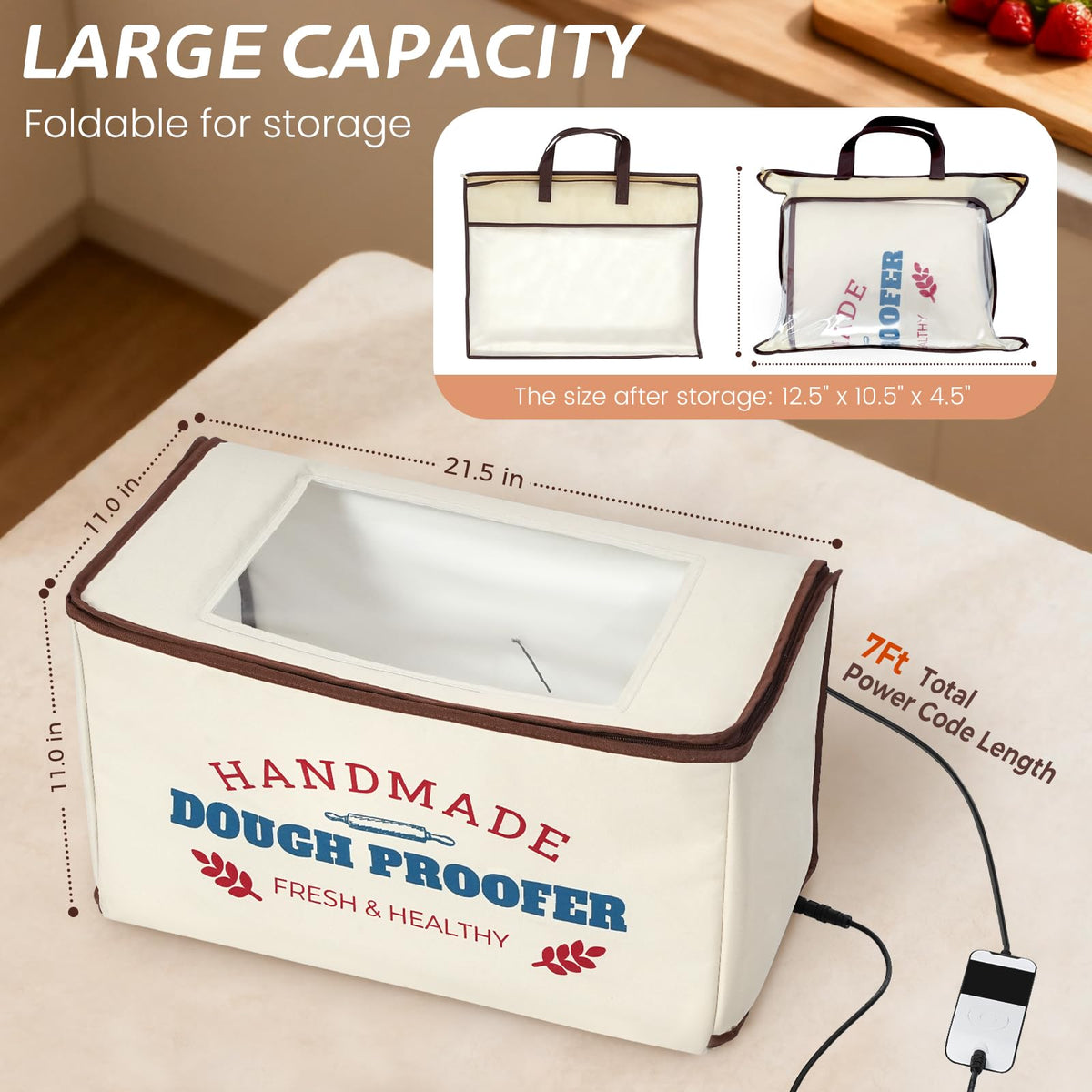 InnovifyHub proofing box interior with bowls demonstrating high capacity