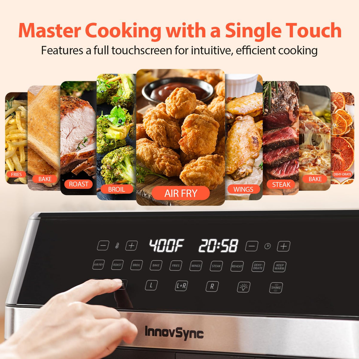 InnovSync nonstick dishwasher-safe pans simplify cleanup after quick family dinners
