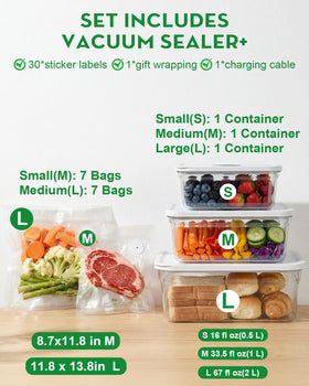 Innoworld 60 kPa suction close-up highlights powerful sealing in seconds.