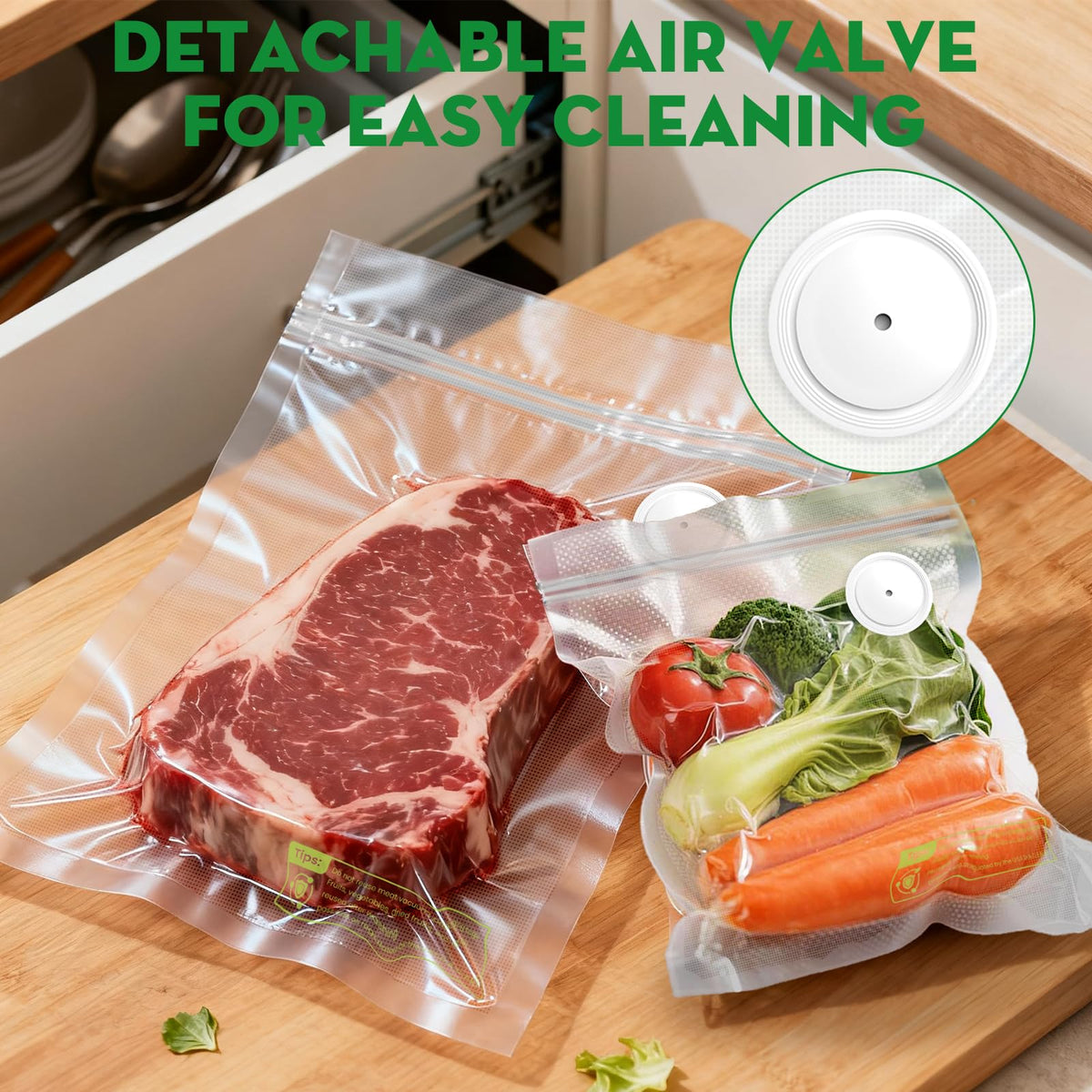 Innoworld bags ready for freezer storage and long-term freshness