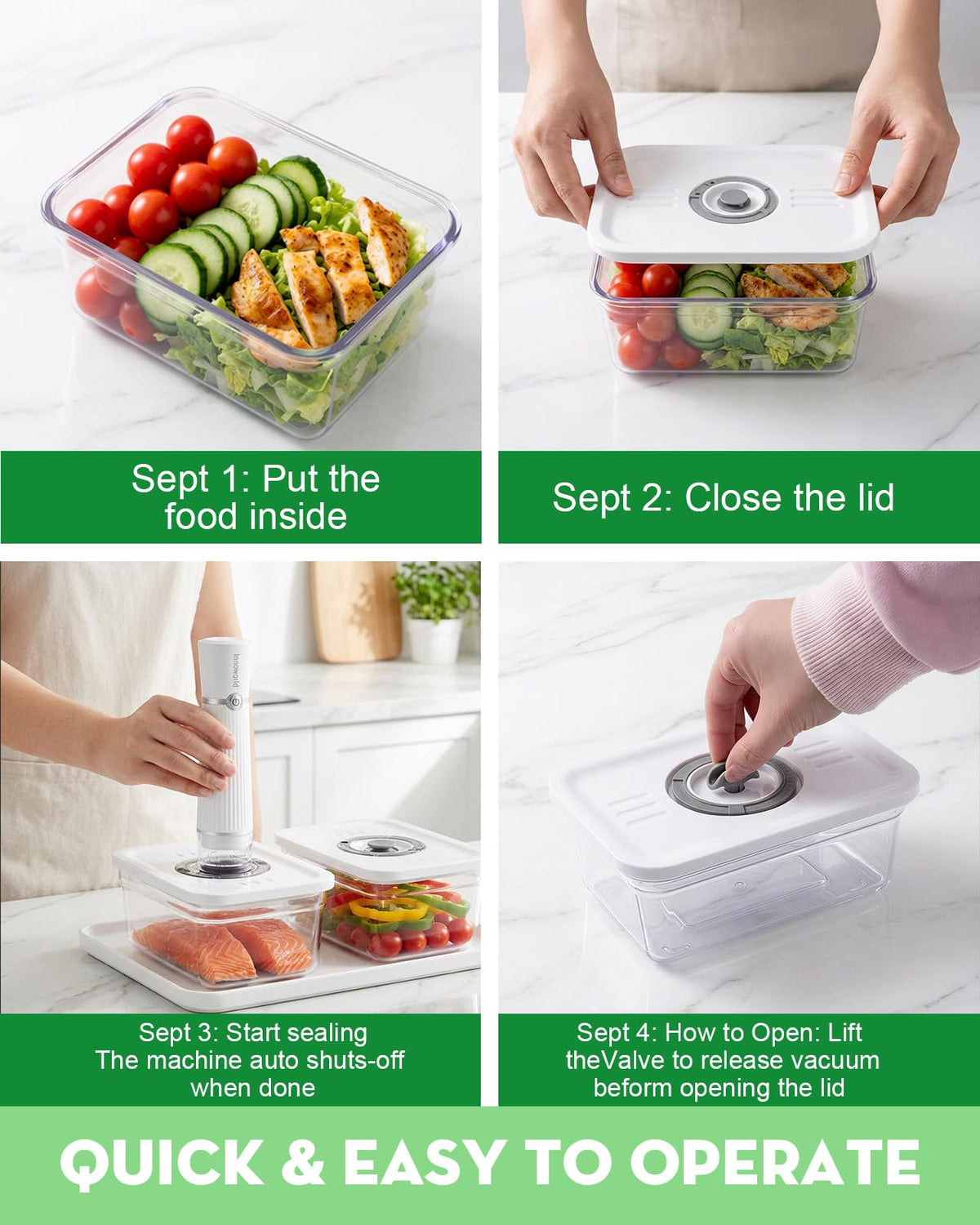 Innoworld PC containers hold liquids safely for soups and stews.