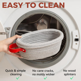 INOBYO banneton set is machine-washable for easy cleanup after baking.