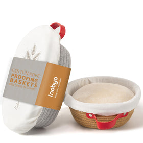 INOBYO banneton oval 10-inch bread-proofing basket for even rise and golden crust.