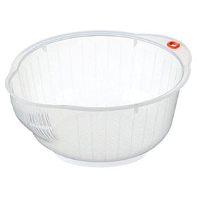 Inomata rice washing speed bowl with side drain for efficient rinsing