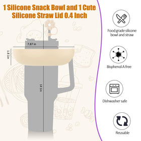 Insefocc silicone material close-up shows flexible, reusable snack tray for adventures.