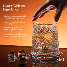 INSETLAN crystal-clear embossed glass sparkles and elevates table presentation.