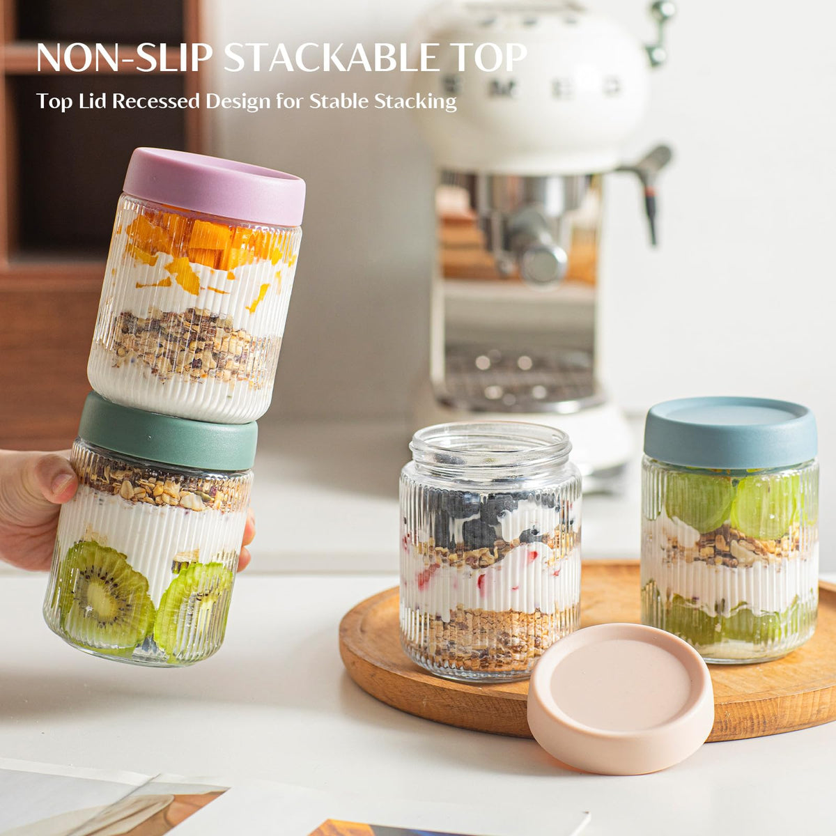 INSETLAN fruit and snack jar keeps portions portable and mess-free.